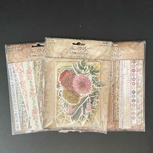 Tim Holtz Idea-ology Botanical Ephemera Embellishments Journal Scrapbooks Packs